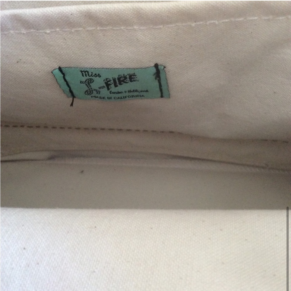 Miss L Fire Purse Textile And Leather Handbag Anthropologie Irregular Choice - Picture 6 of 8